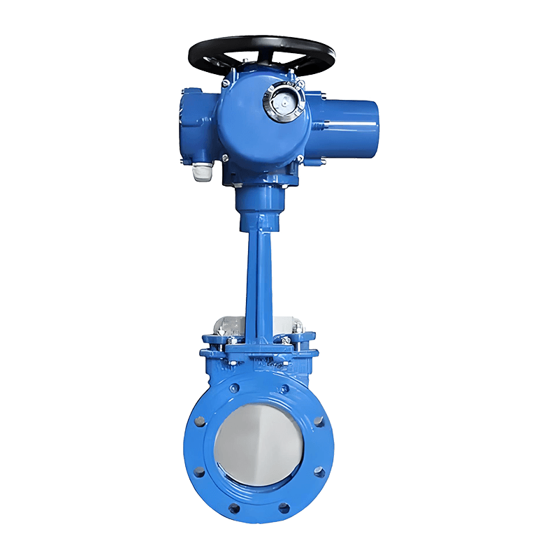 Electric Flanged Knife Gate Valve