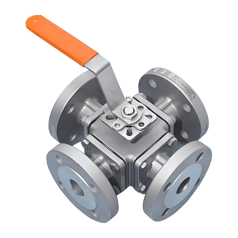 Manual quattuor-via Flanged Ball Valve