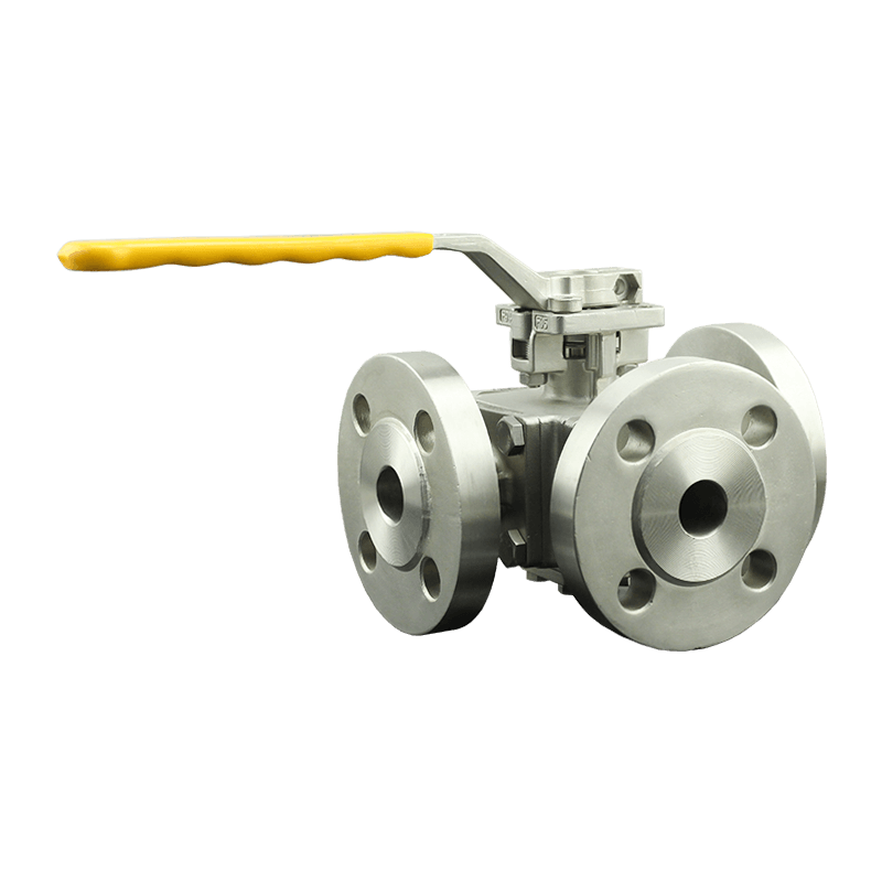 Manual Tres-via Flanged Ball Valve