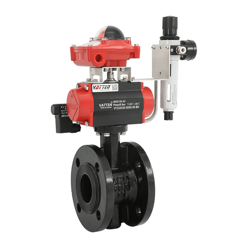 Pneumatica Flanged Papilio Valve