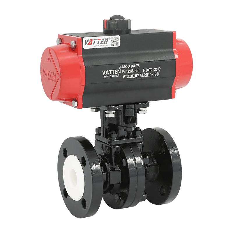 Pneumaticum Fluorinum Ball Flanged Valve